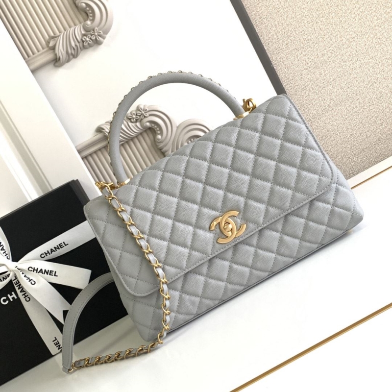 Ch*el top handle bags
